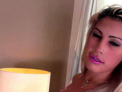Kont, Blond, Handbeurt, Ladyboy, Shemale