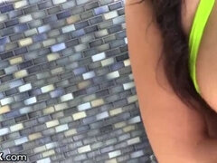 Sofi Ryan's Huge Natural Tits Bounce Wildly in Reverse Cowgirl Action