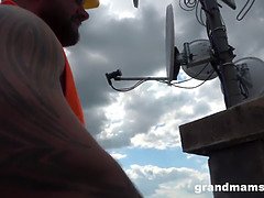 Builder Working on the Biggest Granny Project