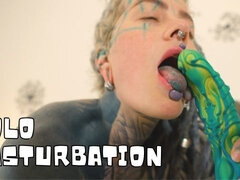 Amateur, Femelle, Doigter, Gothique, Chatte, Maigrichonne, Suçant, Adolescente