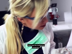 Red super dildo for Doctor Blow's birthday