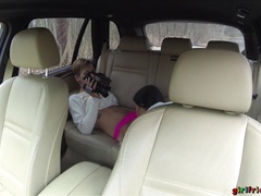Car, Fingering, Girlfriend, Lesbian, Licking, Outdoor, Pussy