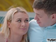 Tussi, Grosse titten, Blondine, Blasen, Besamung, Hardcore, Pov, Spielzeuge