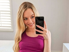 Pretty cute beauty Lily Larimar is getting her crack fucked by a big dick