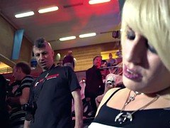 Blonde, Orgasm, Petite, Public, Squirting, Tits