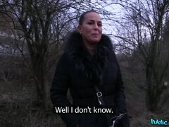 素人, お尻, フェラチオ, ブーツ, 茶髪の, チェコ, 淫乱熟女, 公共