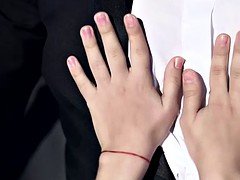 Lieveling, Lul, Klein, Kut duiken, Geschoren, Kousen, Zuigen, Tiener