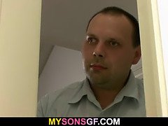 Cul, Papa, Hard, Hd, Seins naturels, Douche, Fils, Adolescente