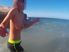 Amateur, Desnudo, Natural, Tetas naturales, Pov, Tetas colgantes, Flaco, Bajo el agua