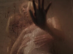 Amerikanisch, Tussi, Spermaladung, Küssen, Lecken, Natürlichen titten, Muschi, Schlafend