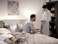 Spontaneous sex with busty brunette Olive Glass