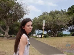 ビーチ, 黒人, 足コキ, 彼女, ハメ撮り, オマンコ, ガリガリ, 濡れ