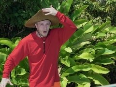 美女, ビキニ, フェラチオ, 茶髪の, バック, Hd, アウトドア, プール