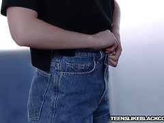 超カワイイ, デカチン, 黒人, ブロンド, 毛深い, Hd, フェラする, 濡れ