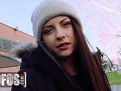 Italian teen (Rebecca Volpetti) getting her bootie banged in public - mofos