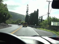 ビーチ, 茶髪の, 車, 彼女, キス, アウトドア, おもらし, のぞき