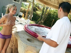 デカチン, フェラチオ, 人形, なめる, 自然山雀, アウトドア, ペニス, ガリガリ