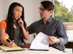 Arsch, Grosser schwanz, Blasen, Braunhaarige, Handjob, Lecken, Dürr, Jungendliche (18+)