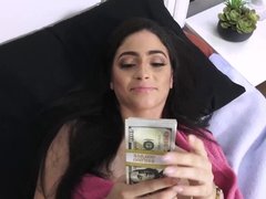 Jasmine Vega fucked her stepbro for a facial & some cash