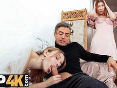 アナル, フェラチオ, 結婚, ドレス, ハードコア, Hd, ロシア人, 剃毛