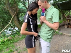 Forest Sex With Skinny Girl - Big tits