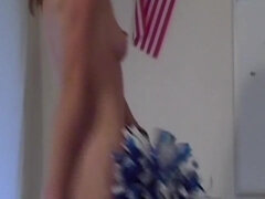 Watch Jessica- Student Streaptease strip and tease for you - Petite Vintage Brunette