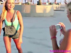 Lesbian sex escapade caught on tape