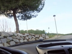 Coche, Linda, Tetas naturales, Al aire libre, Pov, Español, Tatuaje, Tetas