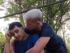 デカチン, フェラチオ, 茶髪の, イく瞬間, 指いじり, 手コキする, キス, ハメ撮り