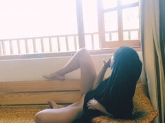 Arab girl, motel, hijabi