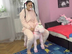 ベッドルーム, デカチン, デカパイ, フェラチオ, 茶髪の, イく瞬間, ガリガリ, ティーン