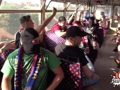 Anal, Bus, Tir de sperme, Partouze, Hd, Orgie, Public