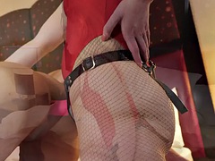 Leie, Arsch, Grosser arsch, Weibliche domination, Fingern, Milf, Strumpfhose, Strapon