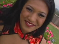 In den arsch, Asiatisch, Grosser schwanz, Blasen, Braunhaarige, Interrassisch, Dürr, Jungendliche (18+)