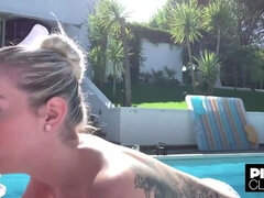 お尻, デカチン, デカパイ, ブロンド, フェラチオ, チン, Hd, イタリア人