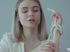 Gebondenheid, Erotisch, Hd, Tepels, Slipje, Kut duiken, Sokken, Alleen