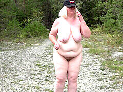 Bbw, Chubby, Mature, Milf, Mom, Outdoor, Public, Russian