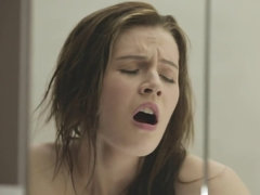Salle de bains, Brunette brune, Hd, Masturbation, Solo