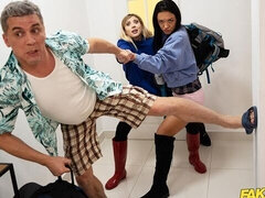 18, デカ尻, フェラチオ, バック, 女 人男 人, 自然山雀, ティーン, オッパイの