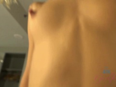 Amateur, Rubia, Mamada, Corrida, Corridas faciales, Masturbacion con pies, Novia, Coleta