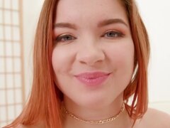 Ginger cutie polishes big dick after having it in her ass