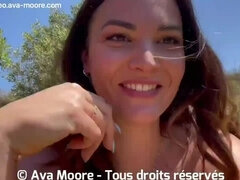 Amateur, Grosse bite, Tir de sperme, Masturbation, Public, Chatte, Sperme, Mouillée