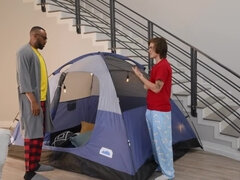 Two white wenches take BBC of their college friend's daddy