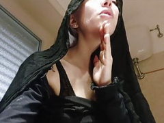 even a nun needs to piss