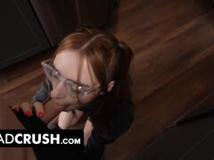 Ginger Step Daughter With Braces Reese Robbins Gets Creampied By Perv Step Dad