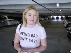 Ass, Blonde, Blowjob, Masturbation, Money, Public, Pussy, Tits