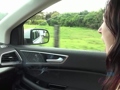 ビーチ, フェラチオ, 茶髪の, 車, 口内発射, 彼女, ハメ撮り, 濡れ