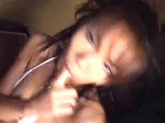 Asian Gogo dancing in white bikini Upscaled