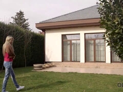 Kont, Blond, Oudere vrouw, Tsjechisch, Lul, Aftrekken, Zuigen, Tieten likken