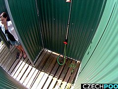 Public Spycam Caught Girl in Shower